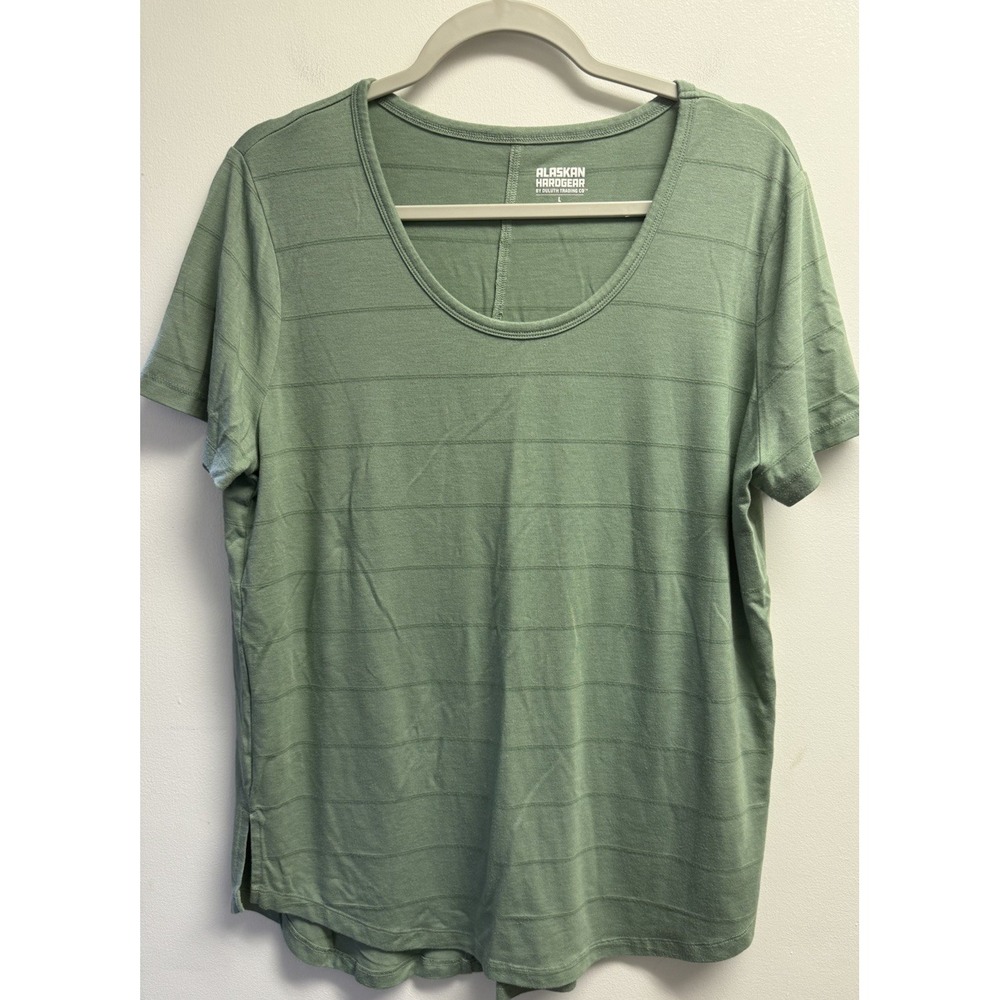 AKHG Alaskan Hardgear Women's Renew Bamboo Short Sleeve Tee Duluth Green Large